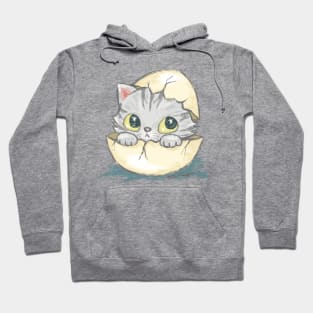 Egg Kitten Hoodie